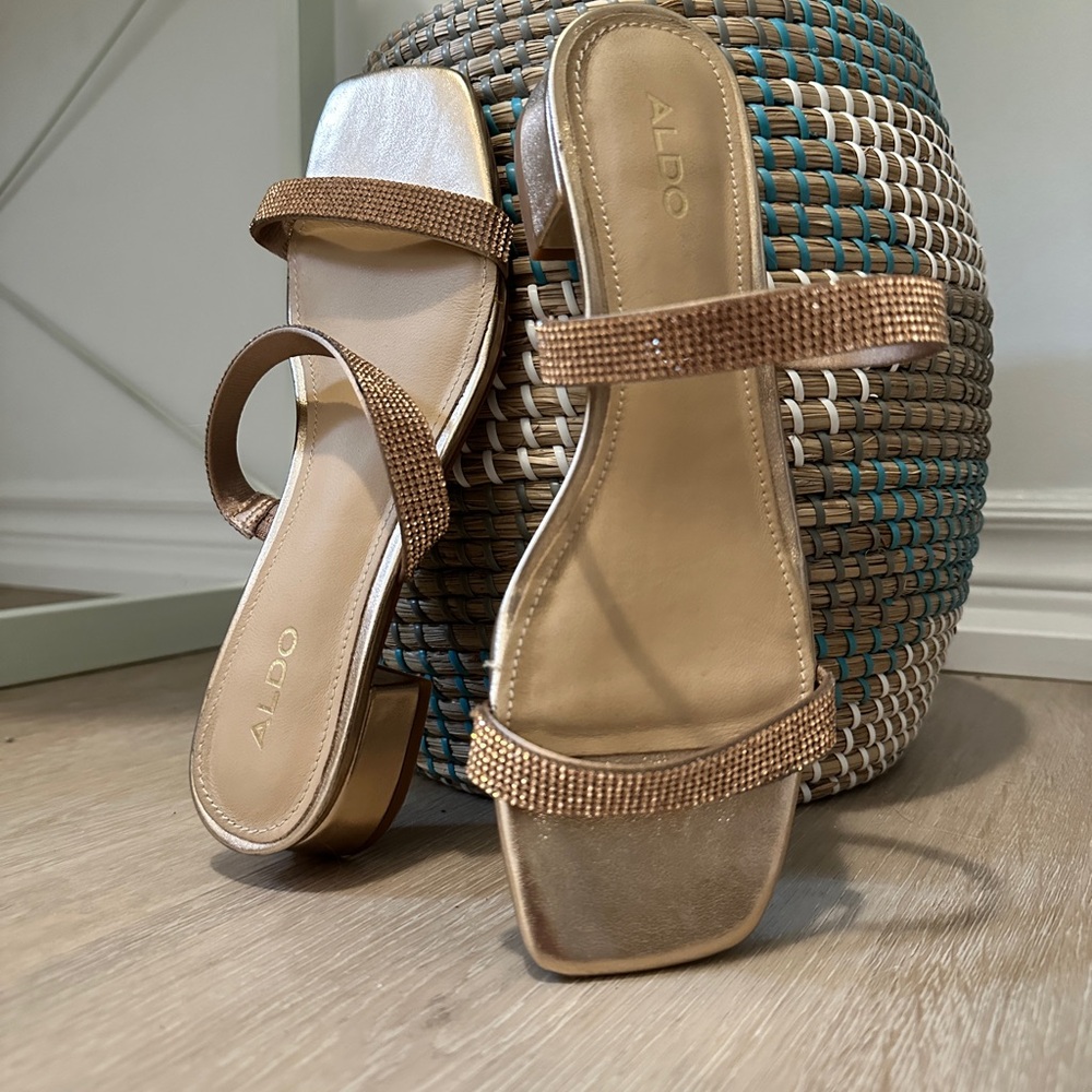 Aldo Women's Rose Gold Sandals